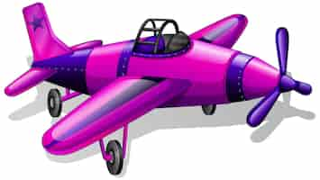 Vector gratuito un avión vintage lavanda