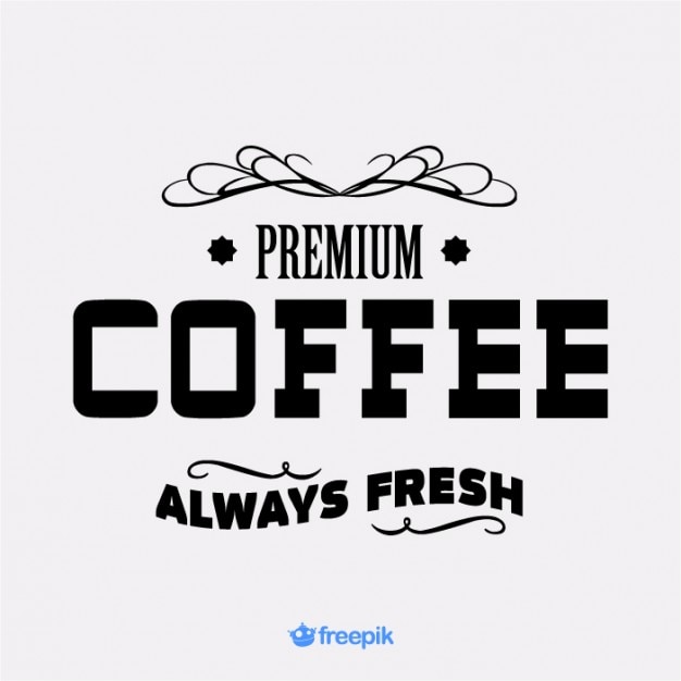 Aviso o banner de café premium 