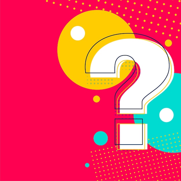 ayuda creativa y solicitud de diseño de plantillas de concepto de signos de interrogación