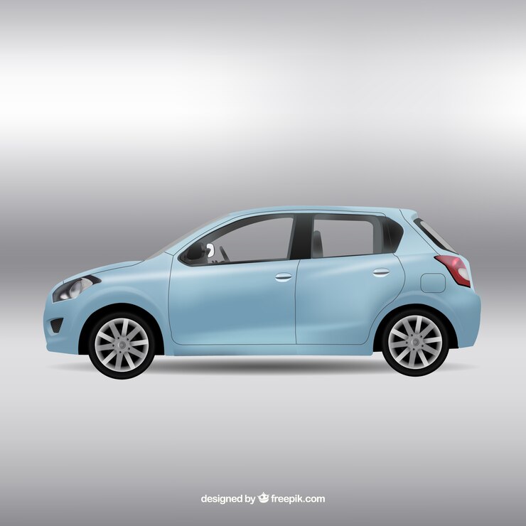 Vector gratuito azul coche