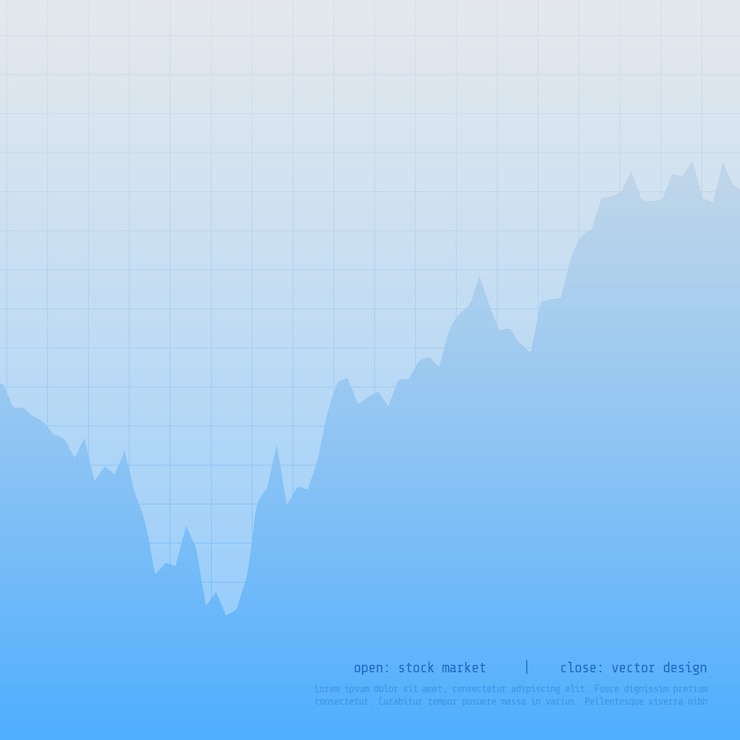 Vector gratuito azul negocio gráfico gráfico diseño con alto y punto bajo