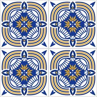 Vector gratuito azulejo étnico portugués de patrones sin fisuras
