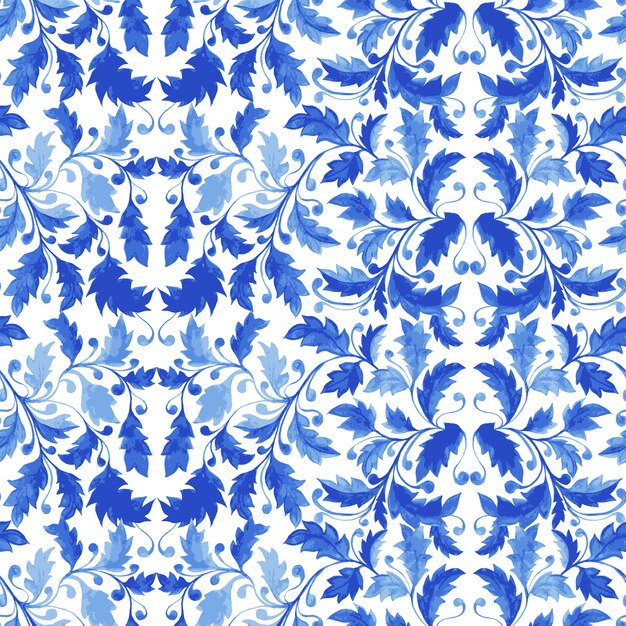 Azulejo portugués tradicional Azulejo de patrones sin fisuras