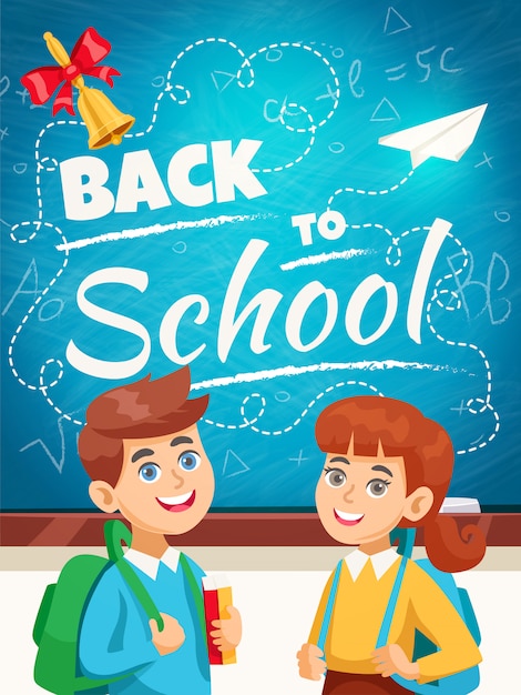 Back to school background poster