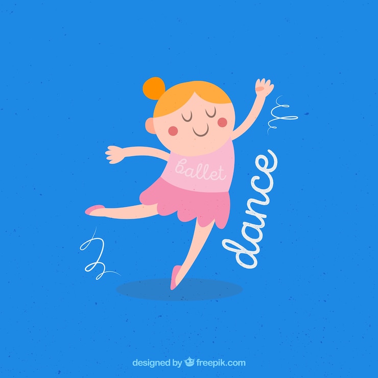 Vector gratuito bailarina grácil