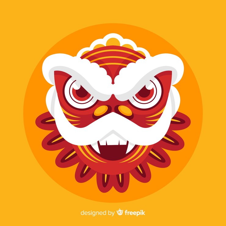Vector gratuito baile del león