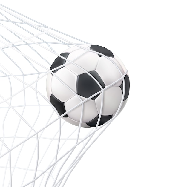 Balón de fútbol en el pictograma de la red