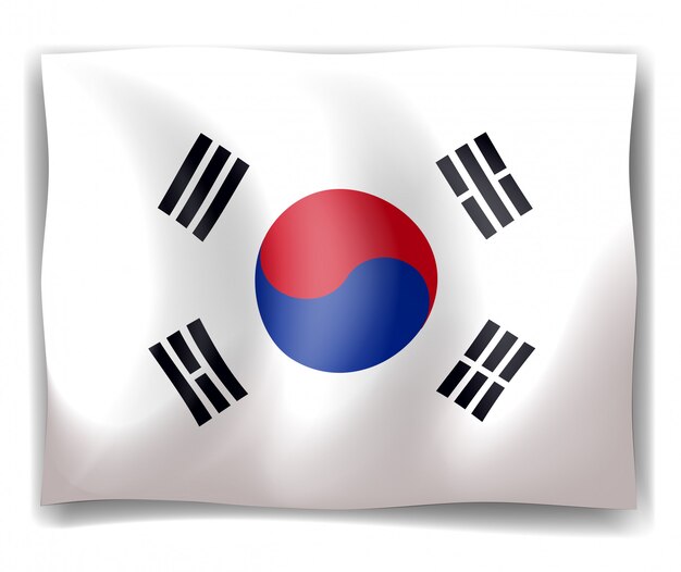 Bandera de Corea del Sur