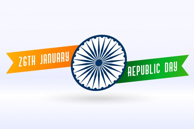 Bandera creativa india para el diseño del día de la república