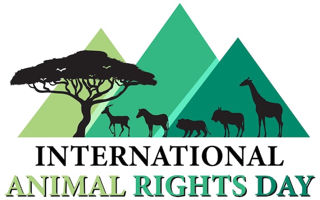 Bandera del Día Internacional de los Derechos de los Animales