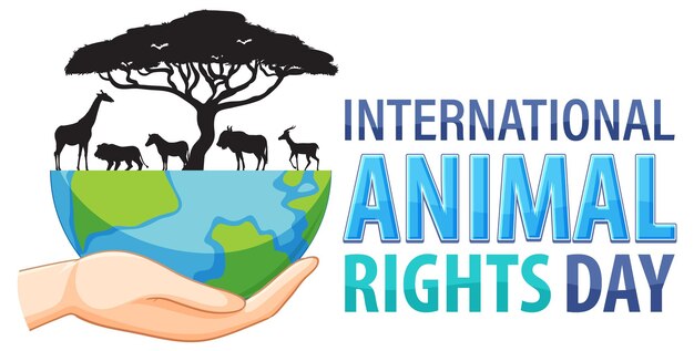Bandera del Día Internacional de los Derechos de los Animales
