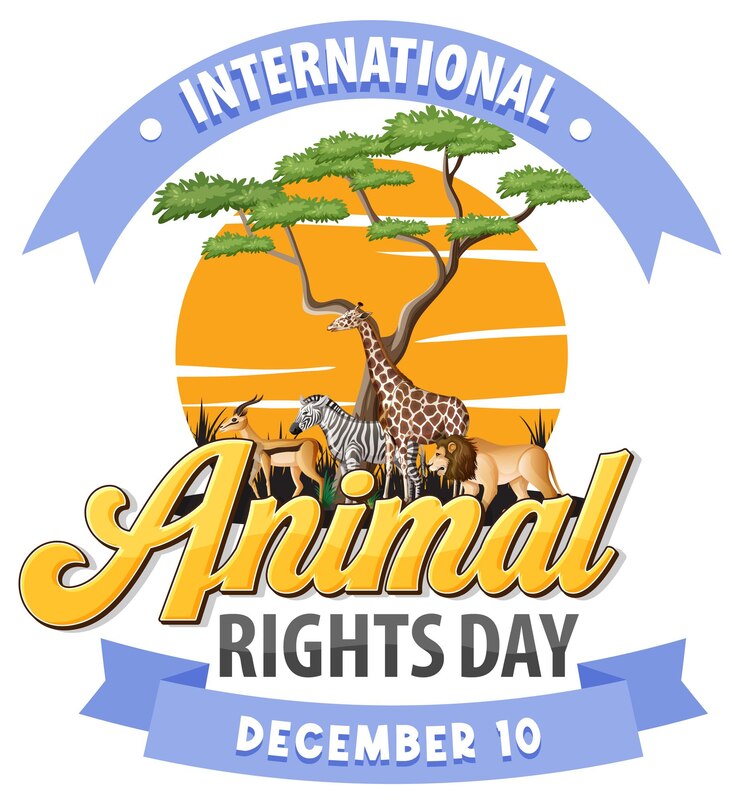 Vector gratuito bandera del día internacional de los derechos de los animales