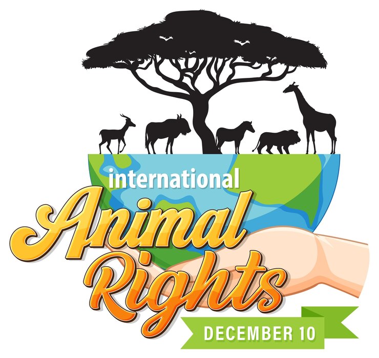 Vector gratuito bandera del día internacional de los derechos de los animales