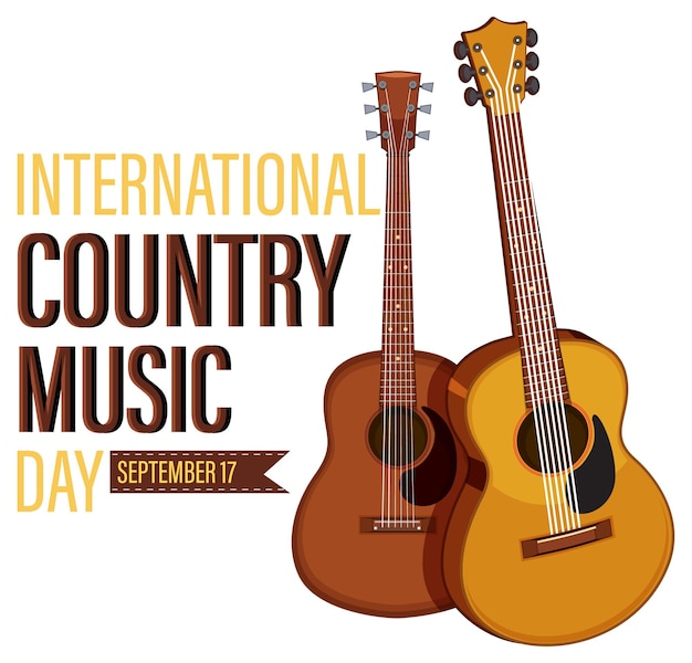 Bandera del día internacional de la música country