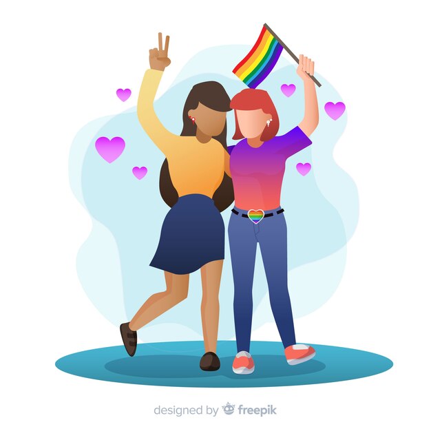 Bandera del día del orgullo lgbt