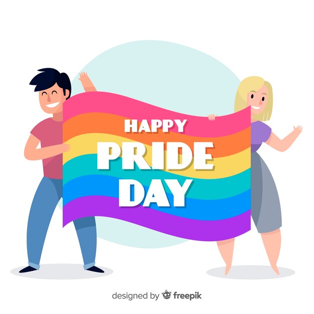 Bandera del día del orgullo lgbt