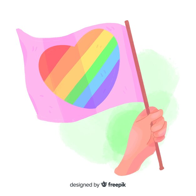 Bandera del día del orgullo lgbt