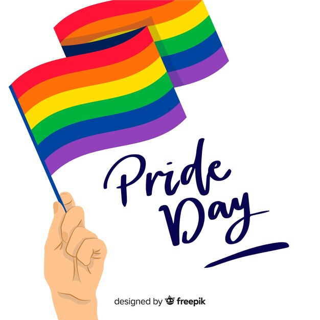 Bandera del día del orgullo lgbt