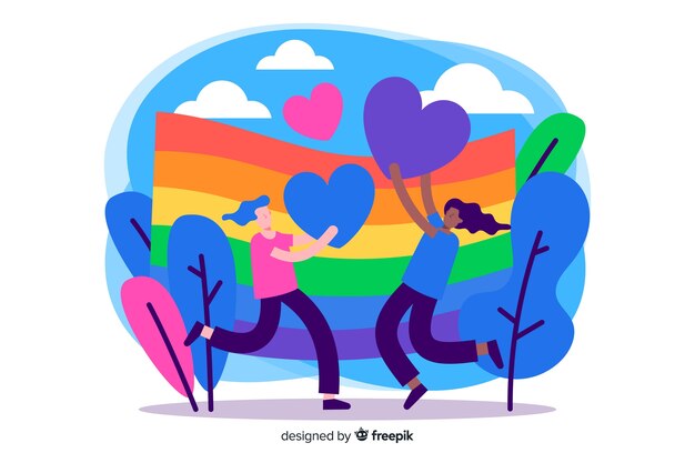 Bandera del día del orgullo lgbt
