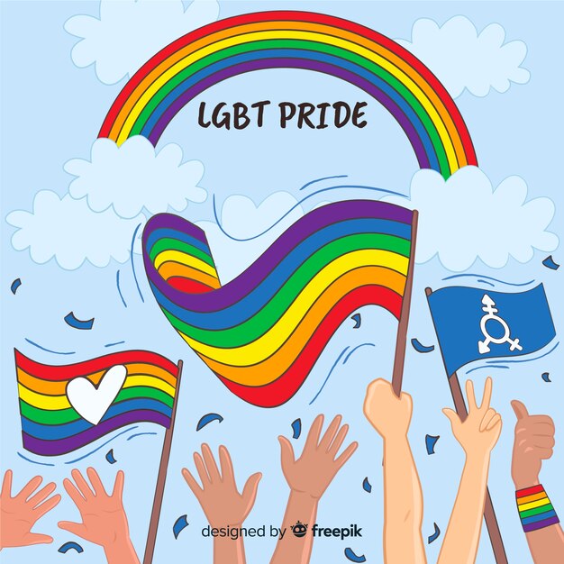 Bandera del día del orgullo lgbt