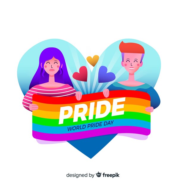 Bandera del día del orgullo lgbt