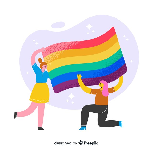 Bandera del día del orgullo lgbt