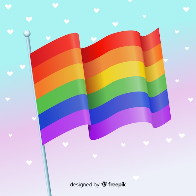 Bandera del día del orgullo lgbt
