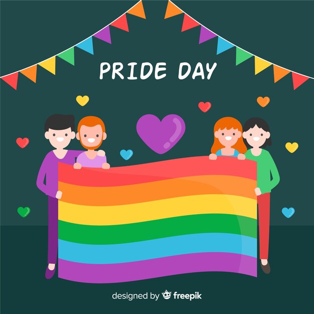 Bandera del día del orgullo