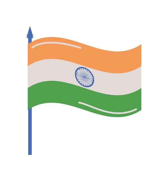 Vector gratuito bandera del día de la república de la india