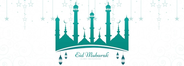 Bandera de eid mubarak