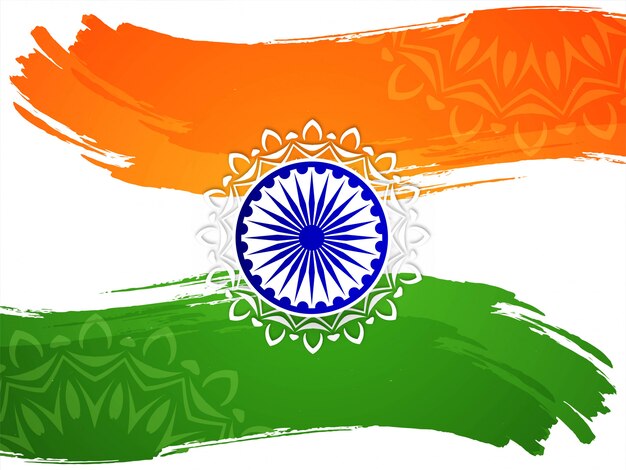 Bandera india tema fondo del día de la República