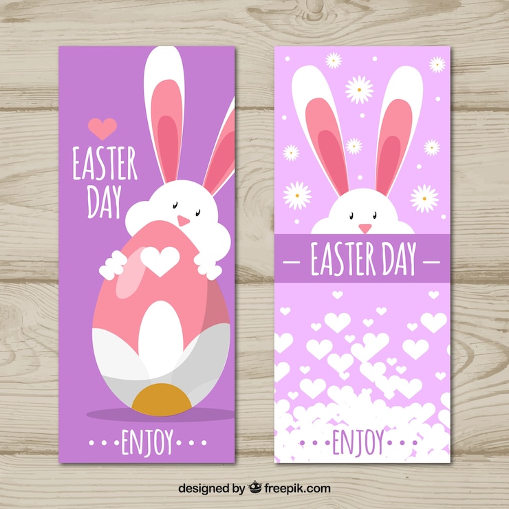 Vector gratuito banderas del día de pascua
