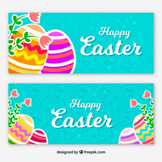 Banderas del día de pascua
