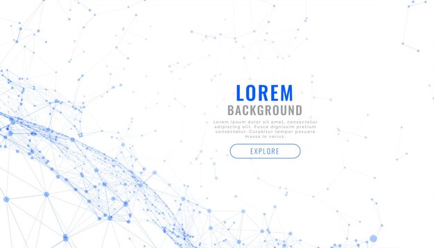 banner abstracto de conexión de tecnología digital para vector de innovación futurista