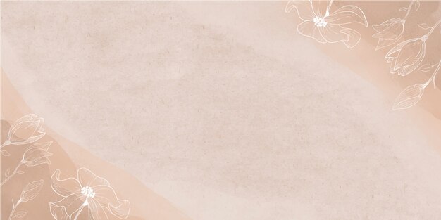 Banner de acuarela con flores