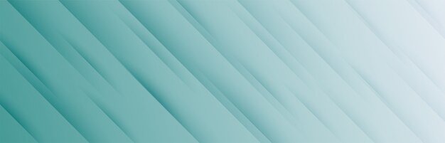Banner ancho elegante con patrón de rayas diagonales