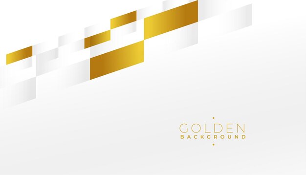 Banner blanco y dorado moderno y elegante para presentación.