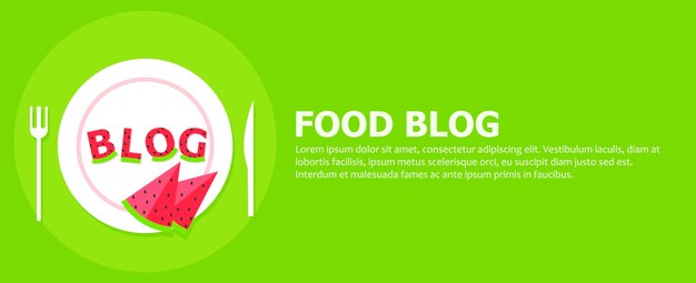 Banner del blog de comida