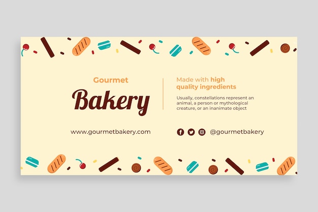 Banner de blog de panadería gourmet