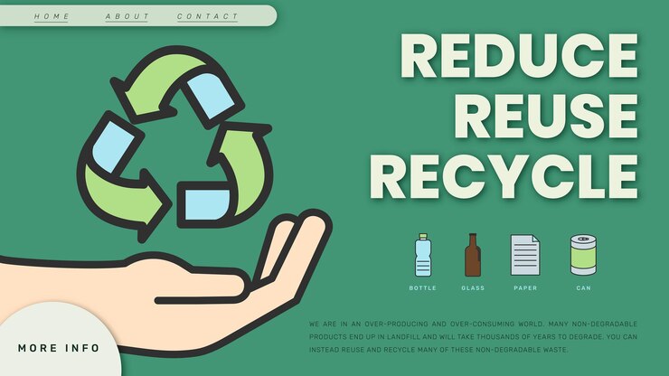 Vector gratuito banner de blog de plantilla de sostenibilidad ambiental