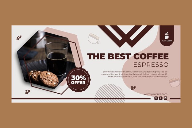 Banner para cafetería