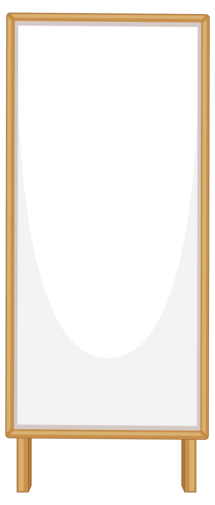 Vector gratuito banner de cartel de madera vacío aislado