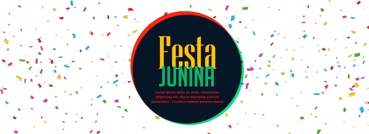 Vector gratuito banner de celebración de festa junina