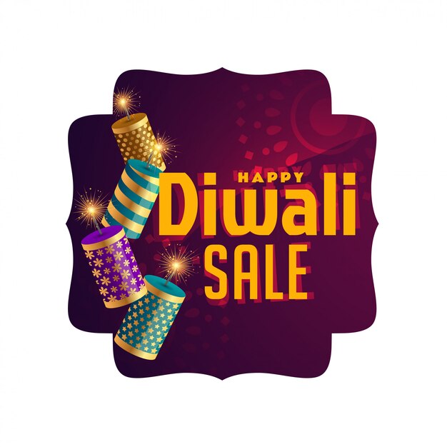 Banner de celebración de venta de diwali elegante