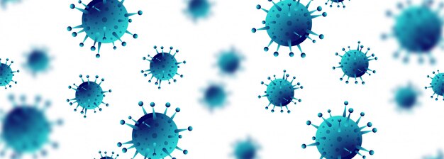 Banner de células de coronavirus