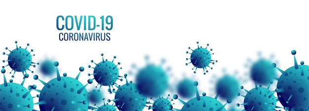 Banner de células de coronavirus