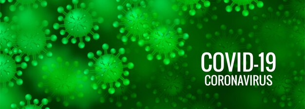 Banner de células de coronavirus