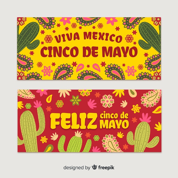 Banner del cinco de mayo