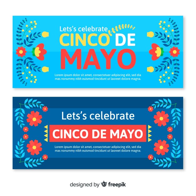 Banner del cinco de mayo