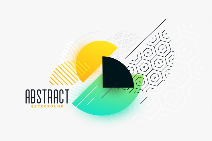 Vector gratuito banner circular de estilo moderno vibrante de memphis